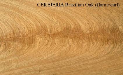 Cerejeira Brazilian Oak Flame-Curl
