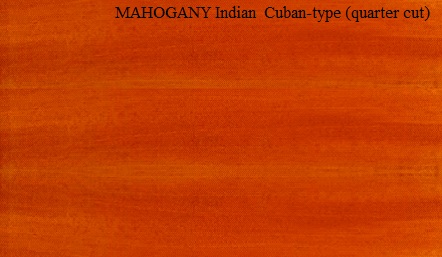 Mahogany Indian Cuban Type Quartered