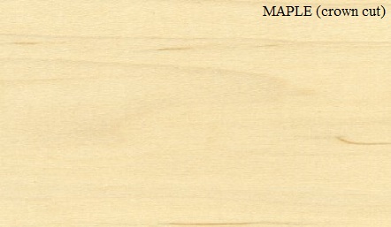Maple crown wood veneer