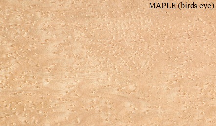 Birds Eye Maple Wood Veneer