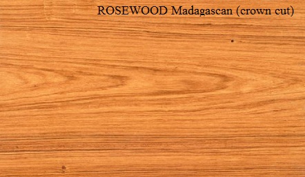 Rosewood Madagascan Crown Wood Veneer