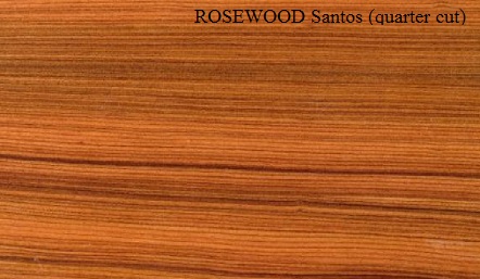 Rosewood Santos Quartered Wood Veneer