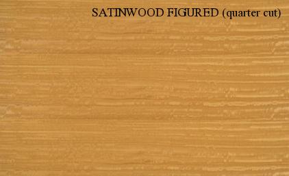 Satinwood Quarter Figured Wood Veneer