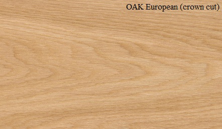 Oak European Crown wood veneer